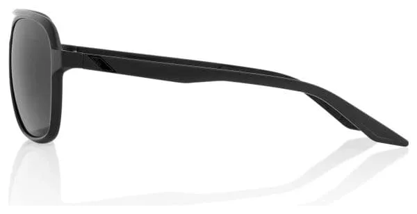 Kasia 100% Women's Matte Black / Black Mirror Glasses