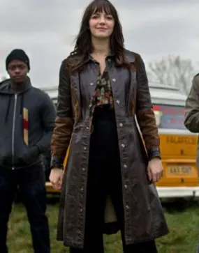 Kat And The Band Ella Hunt Coat | Kat Brown Leather Coat