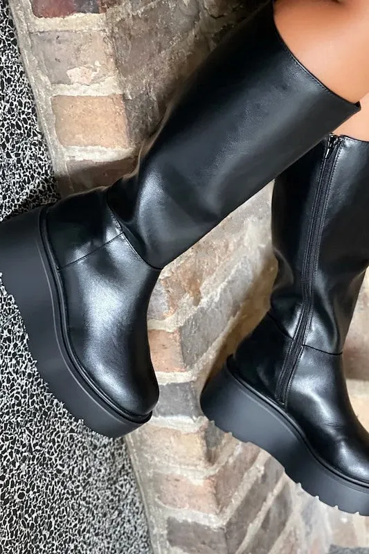 Knee Height Wedge Boots