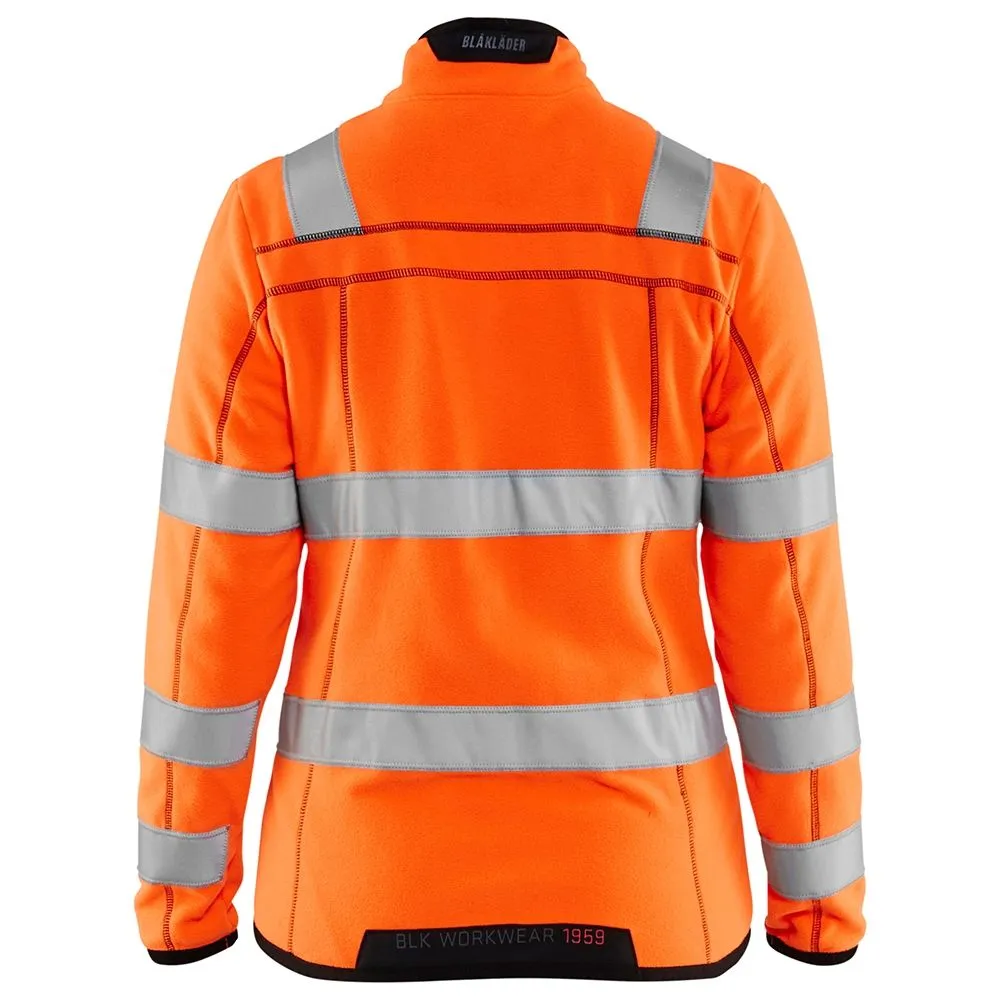 Ladies Microfleece Jacket High Vis 4966 Orange - Blåkläder