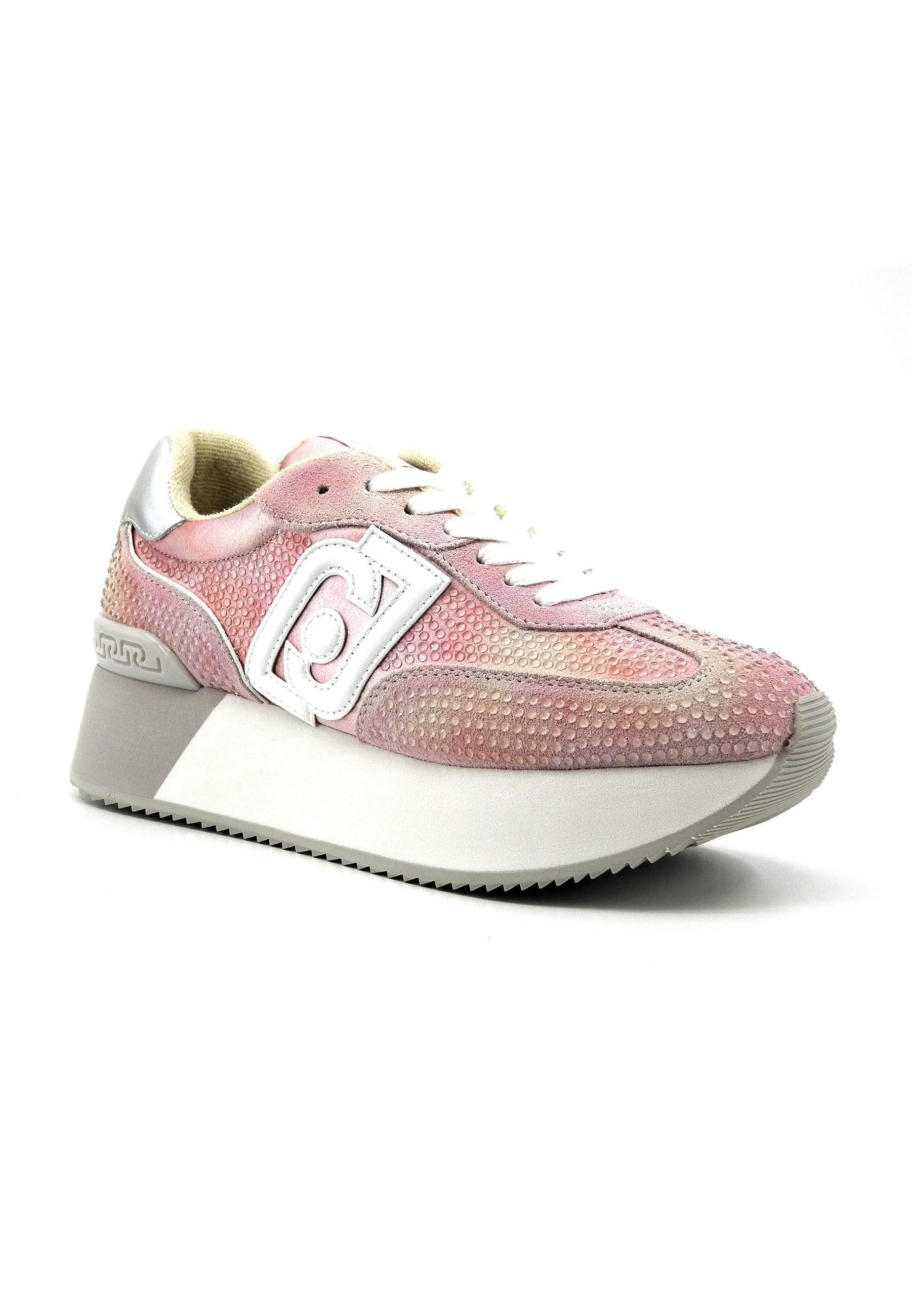 LIU JO Dreamy 02 Sneaker Donna White Pink BA4081PX485