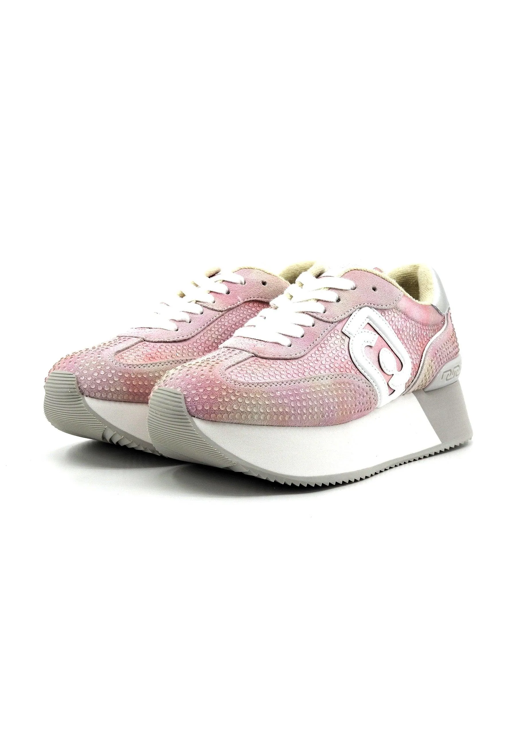 LIU JO Dreamy 02 Sneaker Donna White Pink BA4081PX485