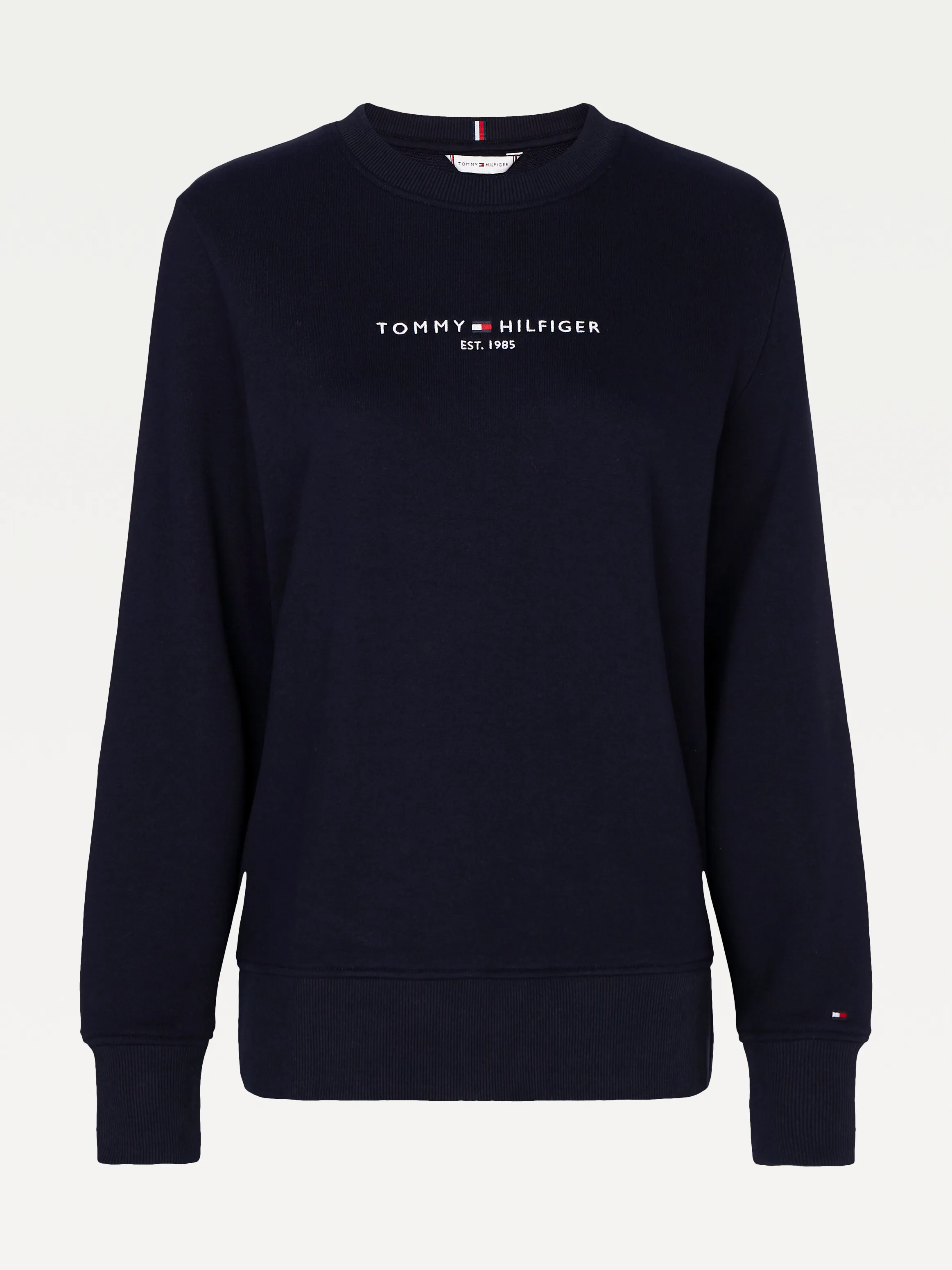 Logo Cotton Crew Neck Sweatshirt | Sweatshirts & Hoodies |   Tommy Hilfiger