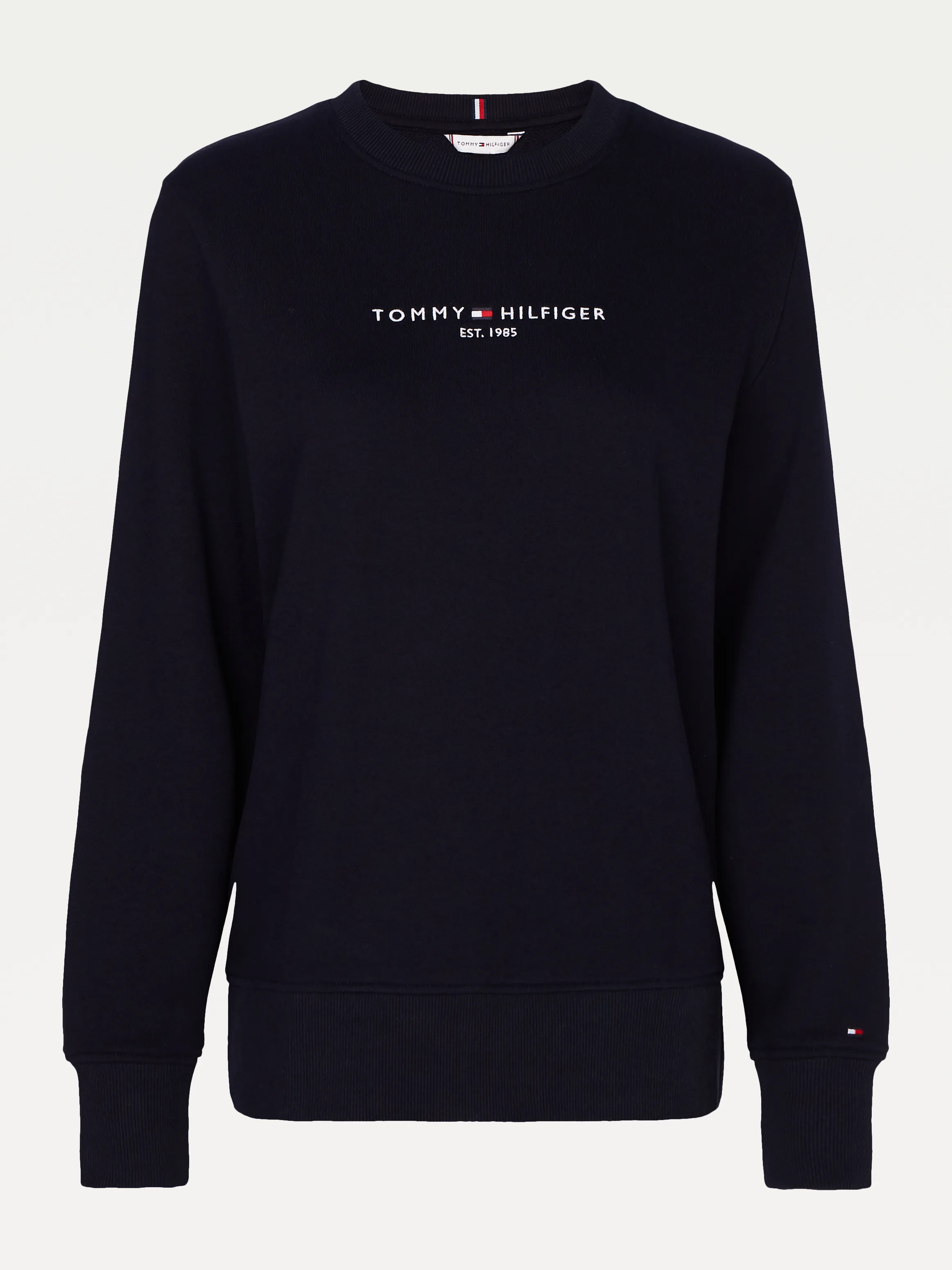 Logo Cotton Crew Neck Sweatshirt | Sweatshirts & Hoodies |   Tommy Hilfiger