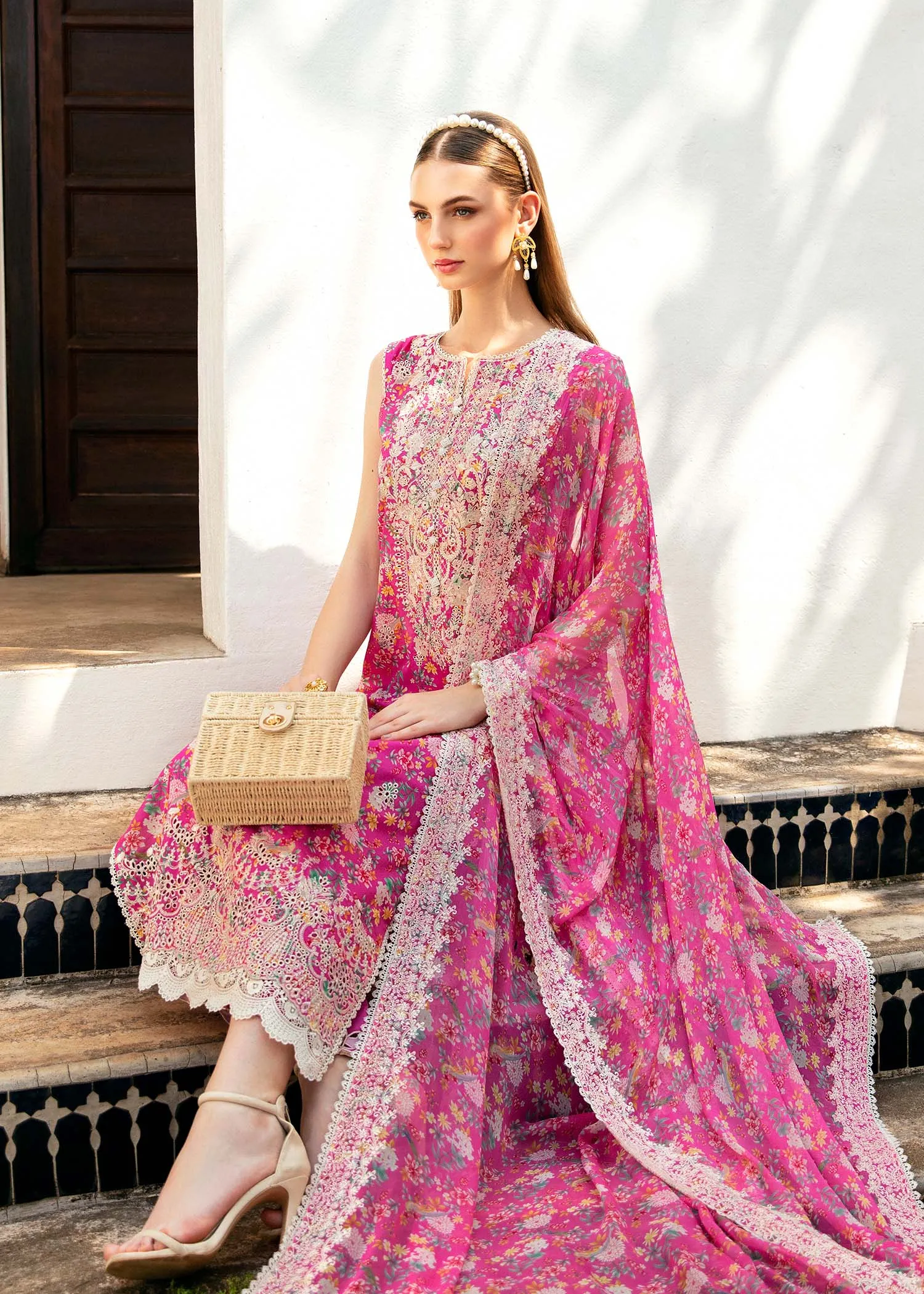 Mayal by Kanwal Malik Embroidered Lawn Unstitched 3Pc Suit - LAMYA