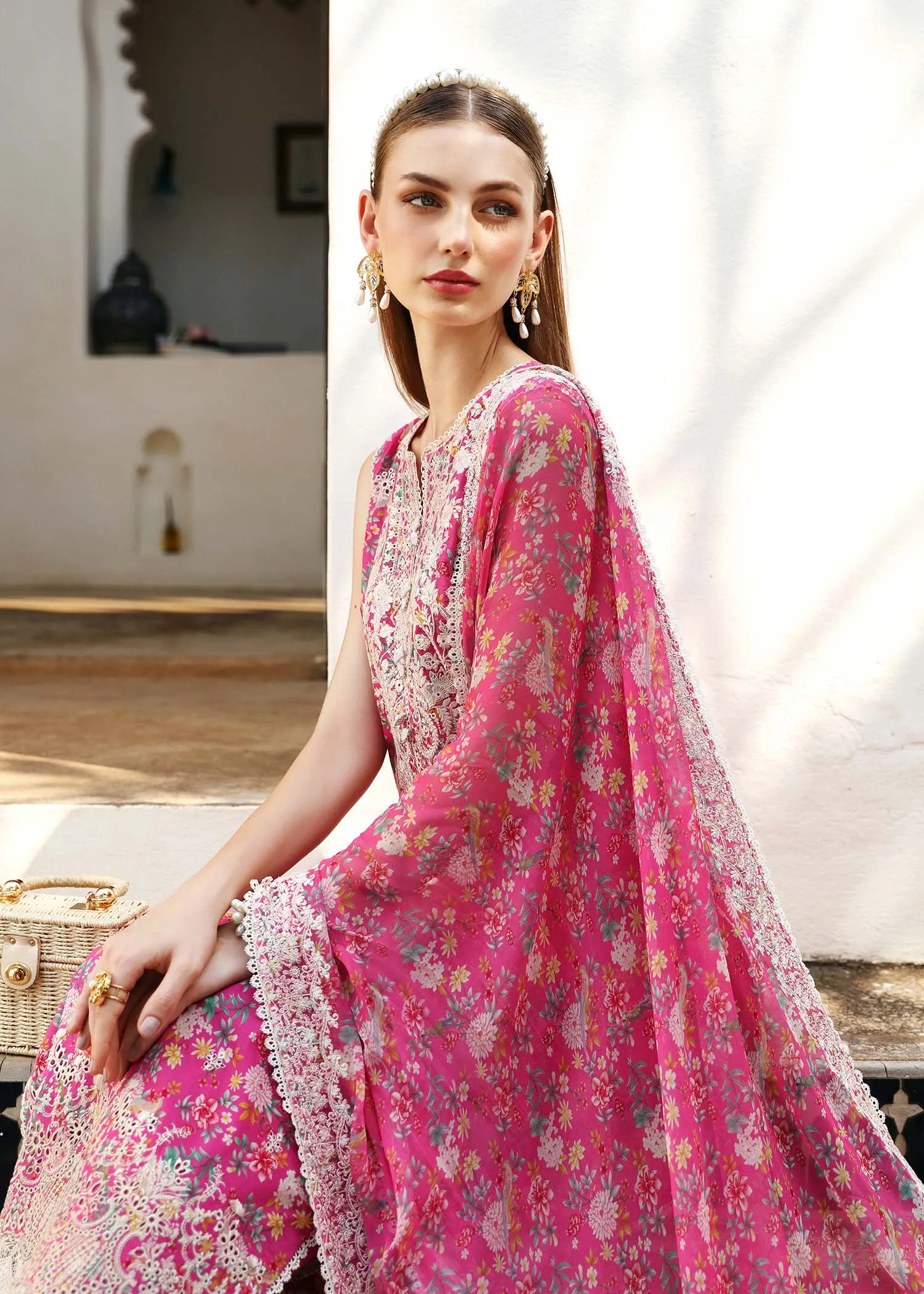 Mayal by Kanwal Malik Embroidered Lawn Unstitched 3Pc Suit - LAMYA