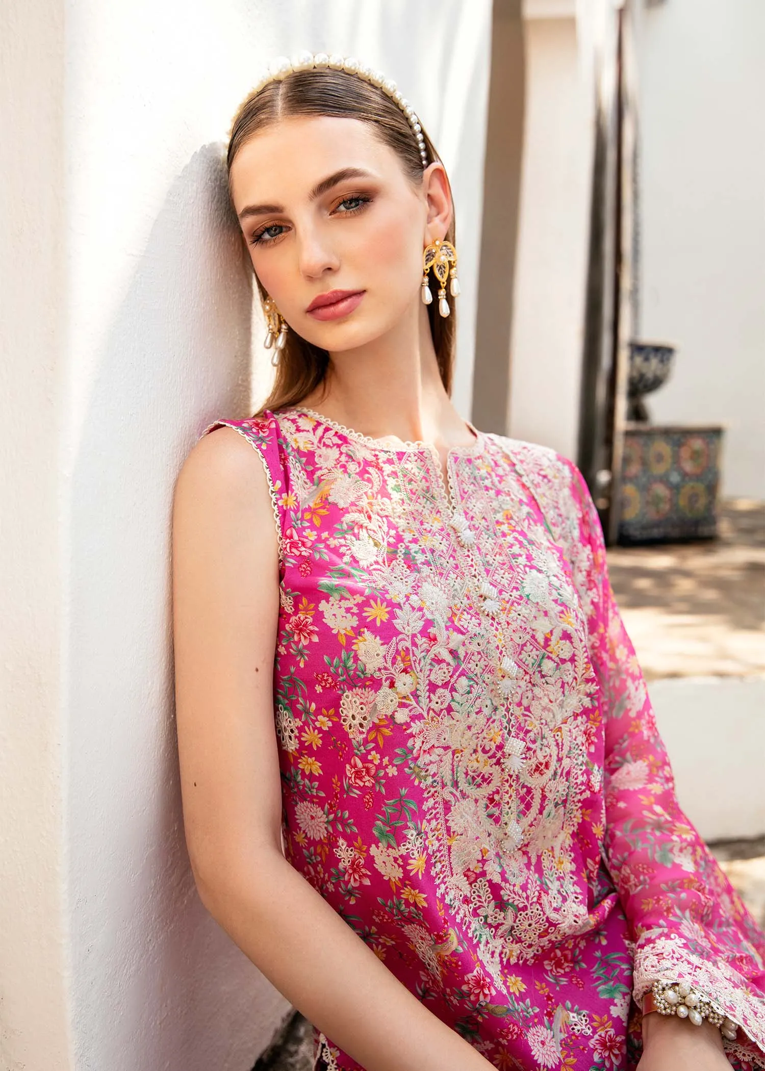 Mayal by Kanwal Malik Embroidered Lawn Unstitched 3Pc Suit - LAMYA