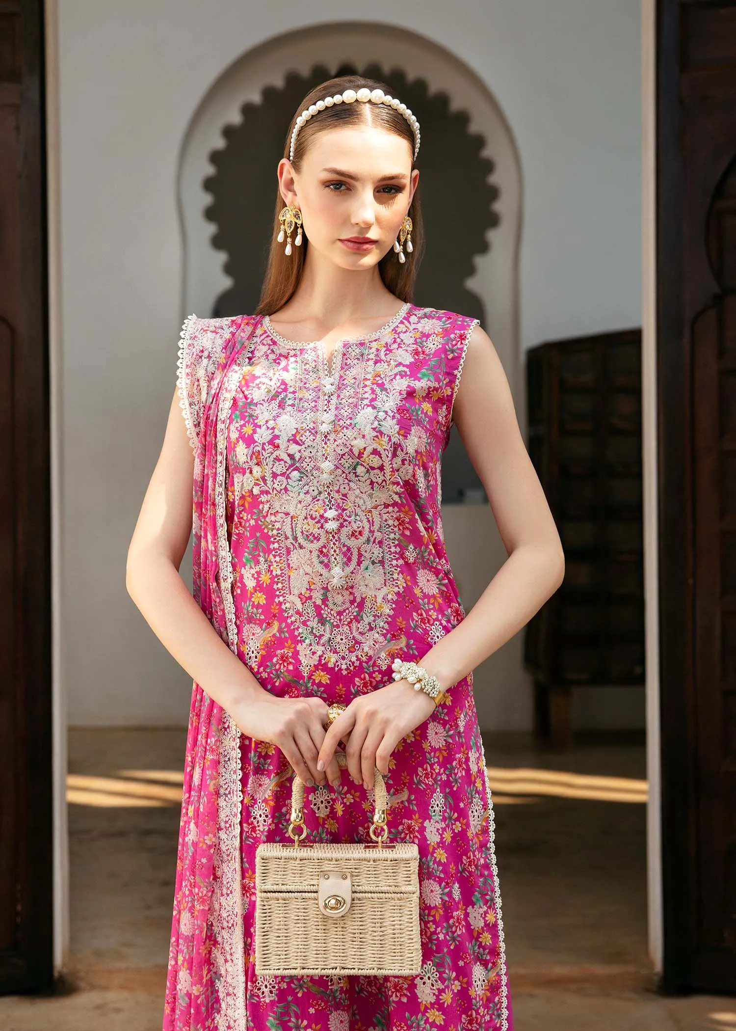 Mayal by Kanwal Malik Embroidered Lawn Unstitched 3Pc Suit - LAMYA