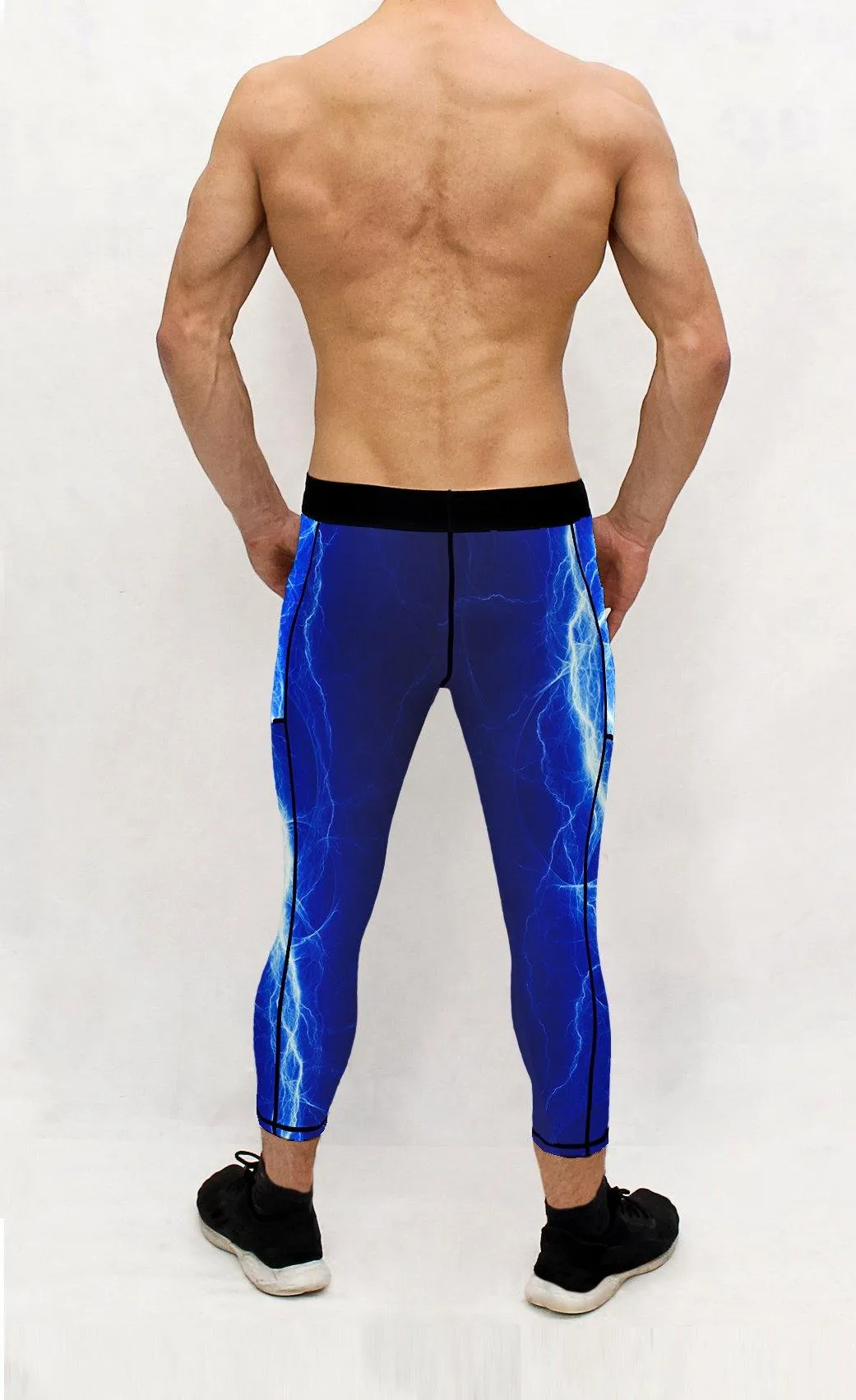 Men's Blue Lightning Tights