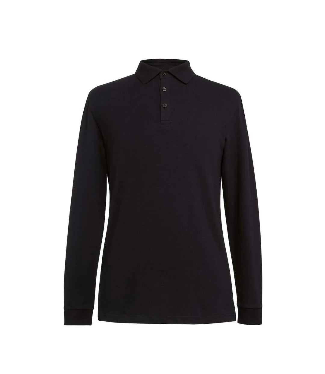 Mens frederick long-sleeved polo shirt black Brook Taverner