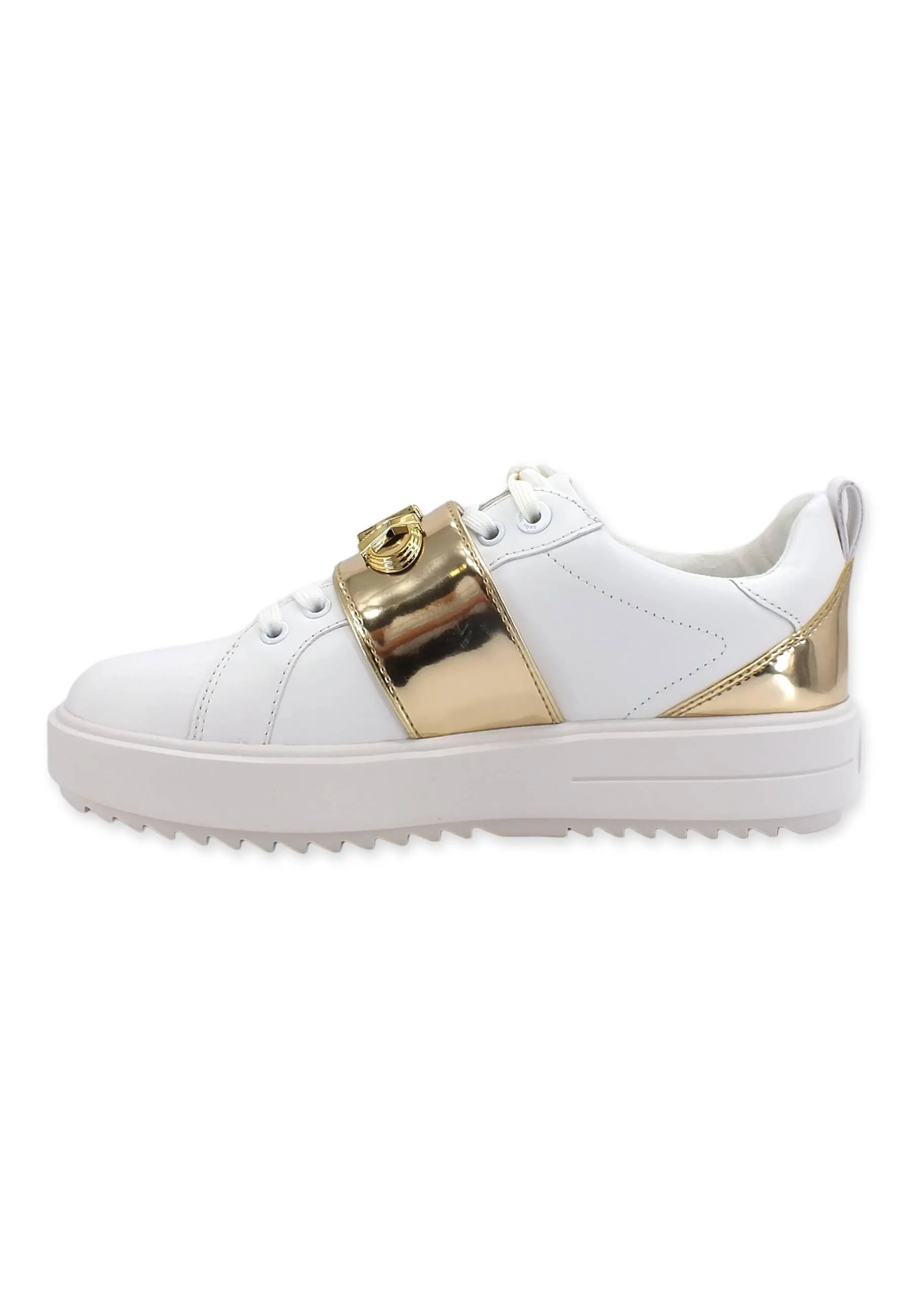 MICHAEL KORS Emmet Strap Sneaker Donna Optic White 43F2EMFS3L