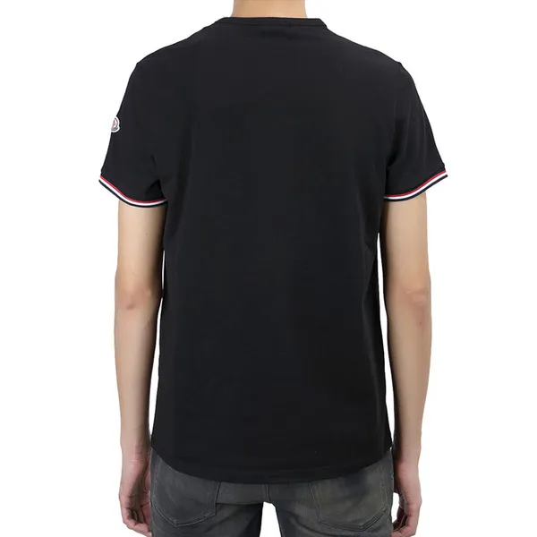 MONCLER  |V-Neck Plain Cotton Short Sleeves Logo V-Neck T-Shirts