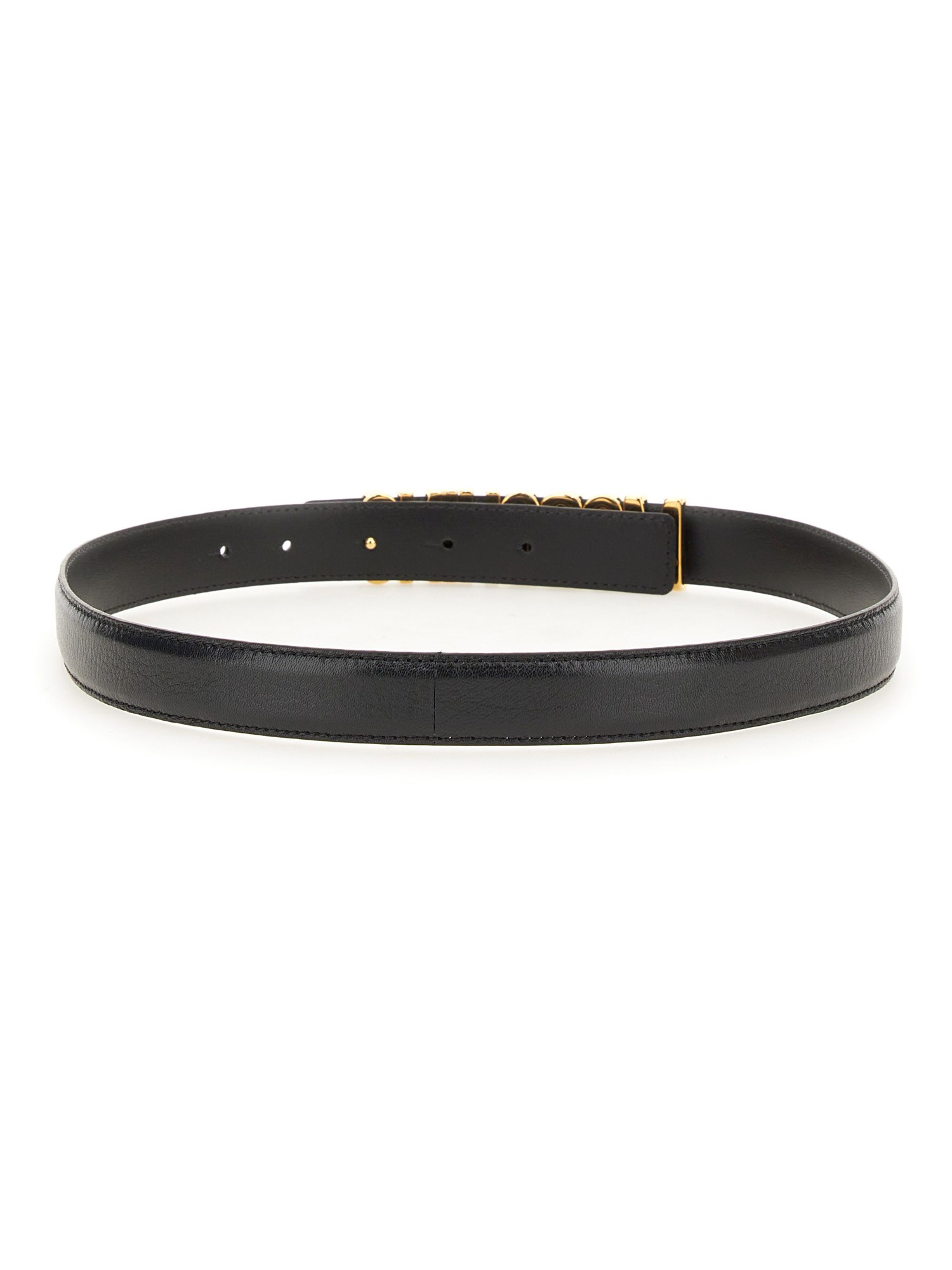 MOSCHINO    LEATHER BELT WITH LOGO