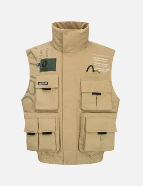 Multi Pocket Padded Vest Jacket