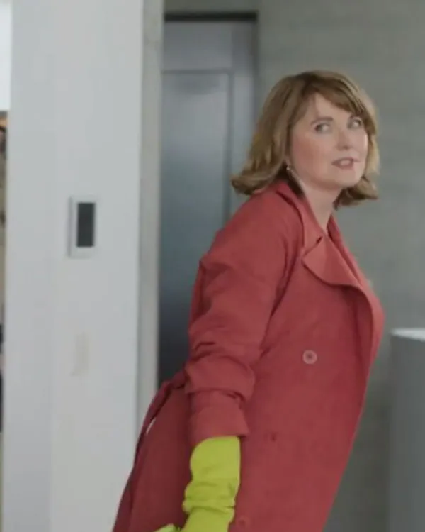 My Life is Murder S04 Coat | Lucy Lawless Pink Coat