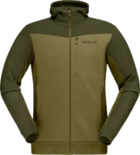 Norrøna Men's Falketind Warmwool2 Stretch Zip Hood Olive Night/Olive Drab | Buy Norrøna Men's Falketind Warmwool2 Stre