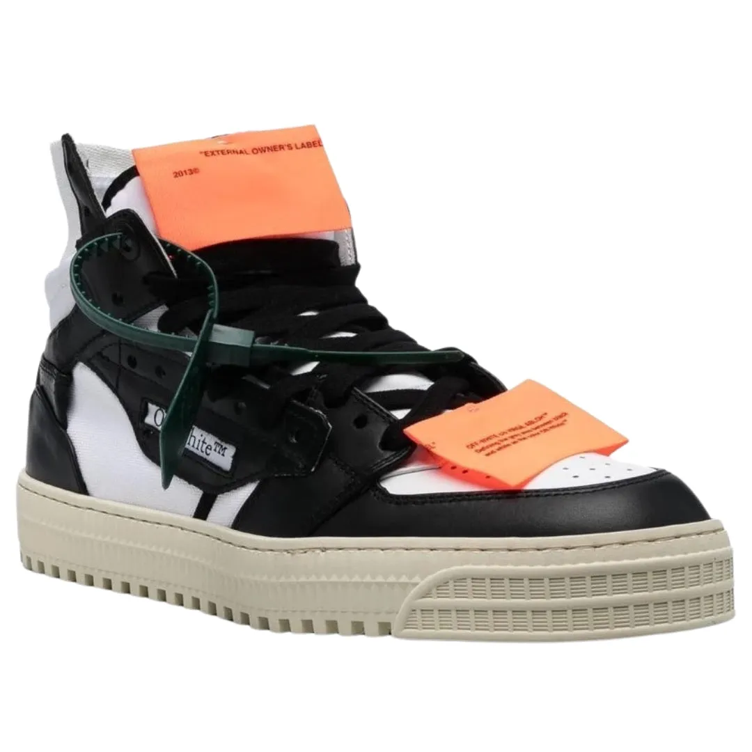 Off-White Off Court 3.0 Black Leather High Tops