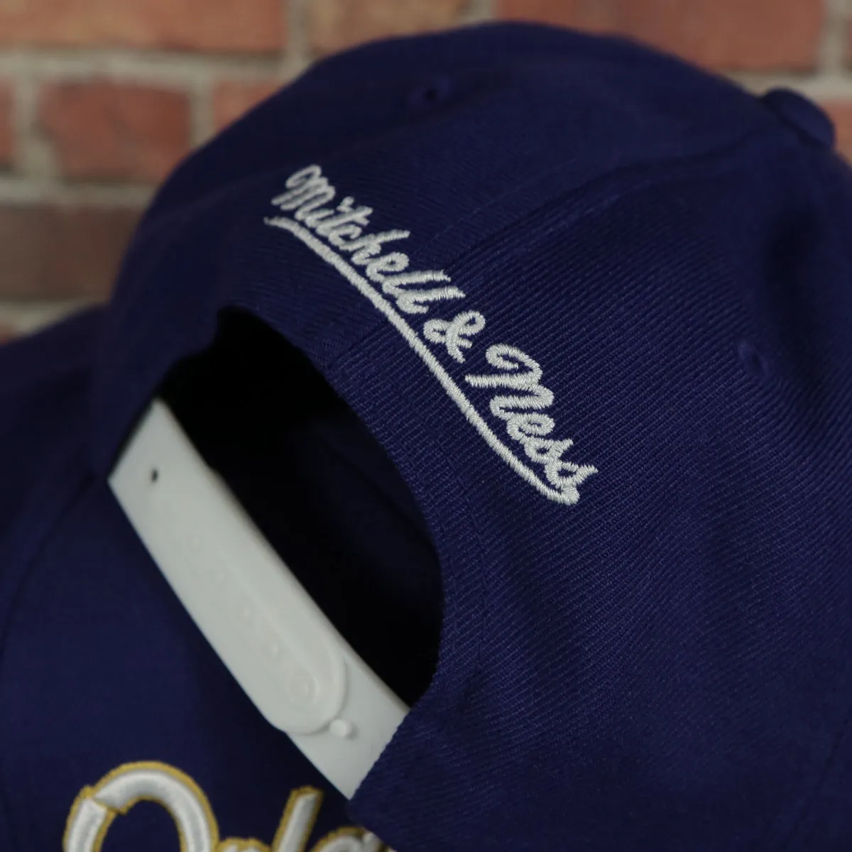 Orlando City Lions Mitchell and Ness Script Snapback Hat