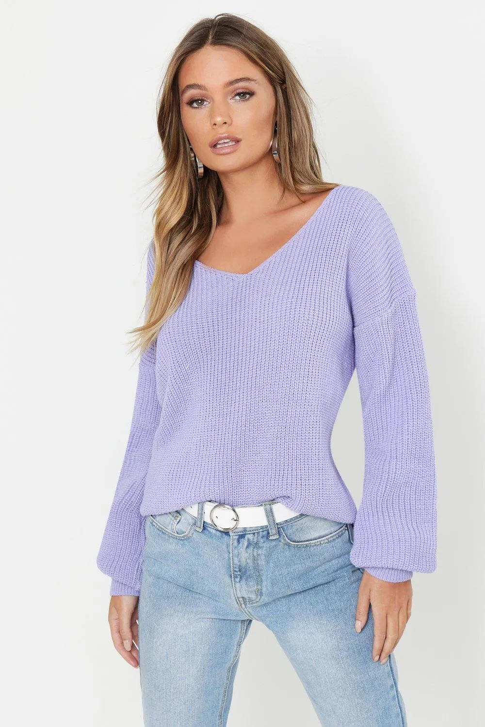 Oversized V Neck Sweater