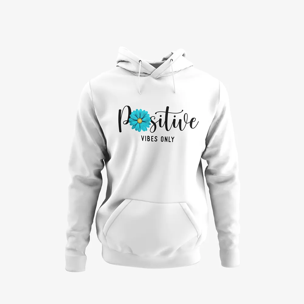 Pack of 2 Positive Love Vives Printed Hoodies For Girls - Deal20one