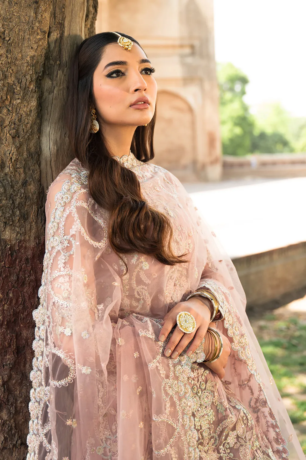 Pehli Nazar by Ayzel Embroidered Net Unstitched 3Pc Suit D-05 Mussarat