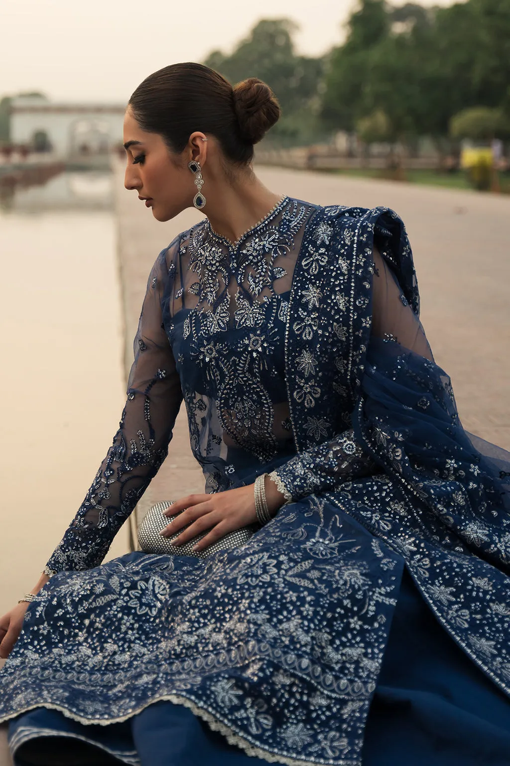 Pehli Nazar by Ayzel Embroidered Net Unstitched 3Pc Suit D-08 Zarina