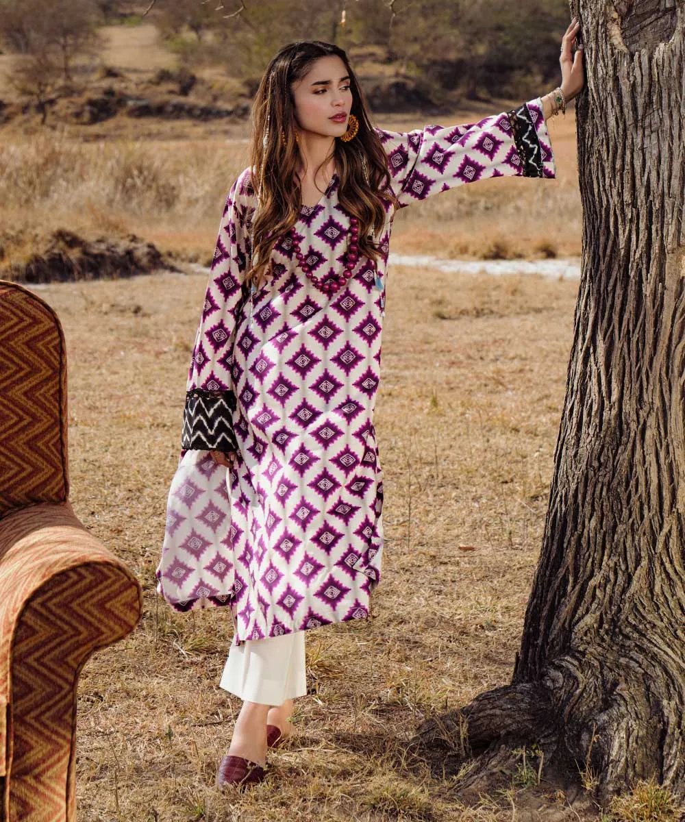 Printed Arabic Lawn Shirt