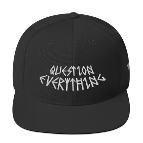 QUESTION EVERYTHING SNAPBACK HAT