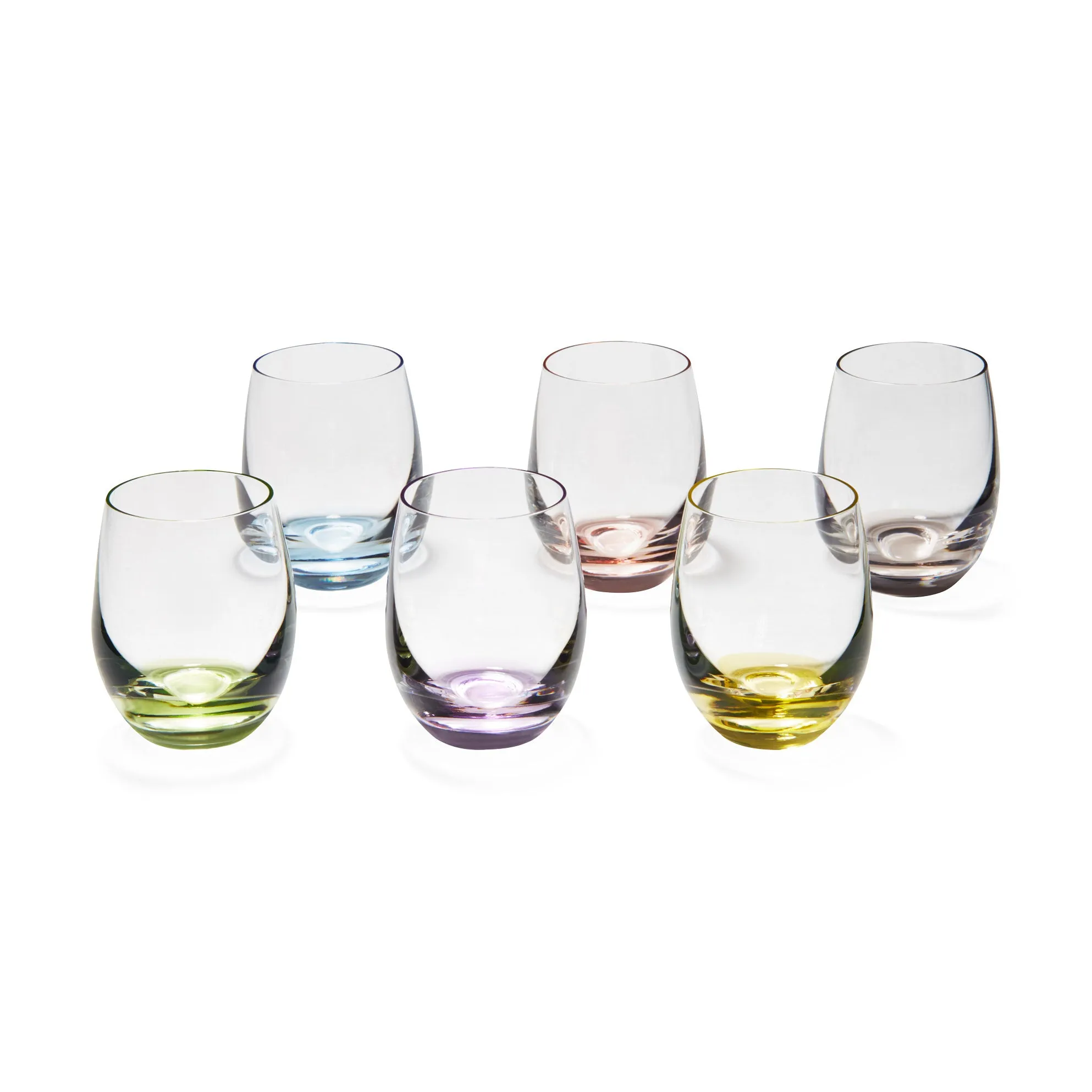 Rainbow Cordial Glasses