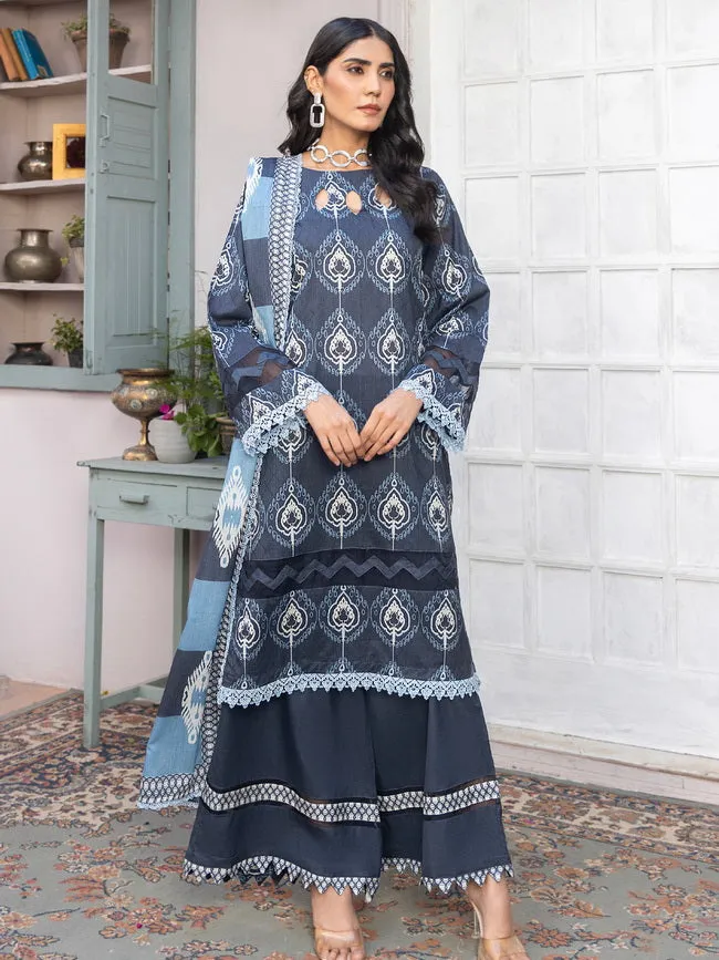 Rang e Noor by Humdum Digital Printed Lawn Unstitched 3Pc Suit REN-01