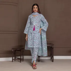 Regalia Identic Separates Printed Lawn Unstitched 3Pc Suit IDS21-07