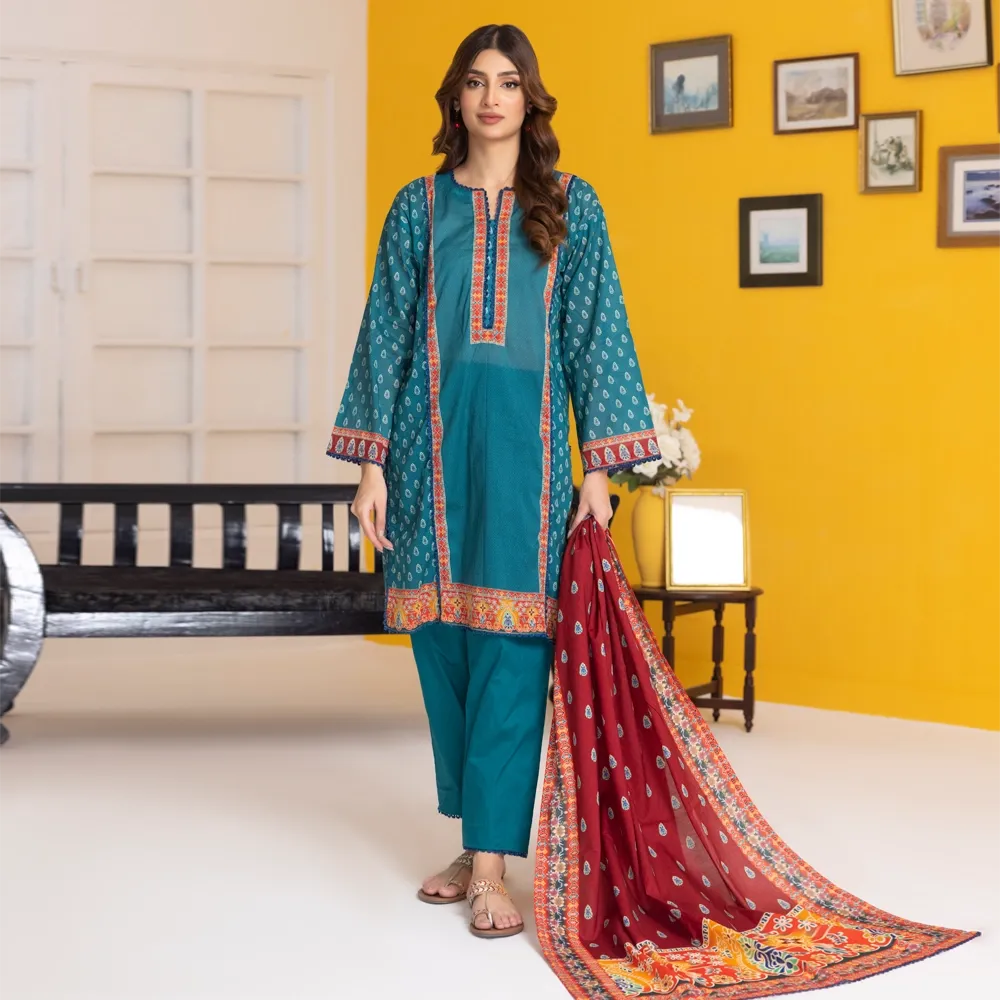 Regalia Salina Vol-25 Unstitched Digital Printed Lawn 3Pc Suit S25-04