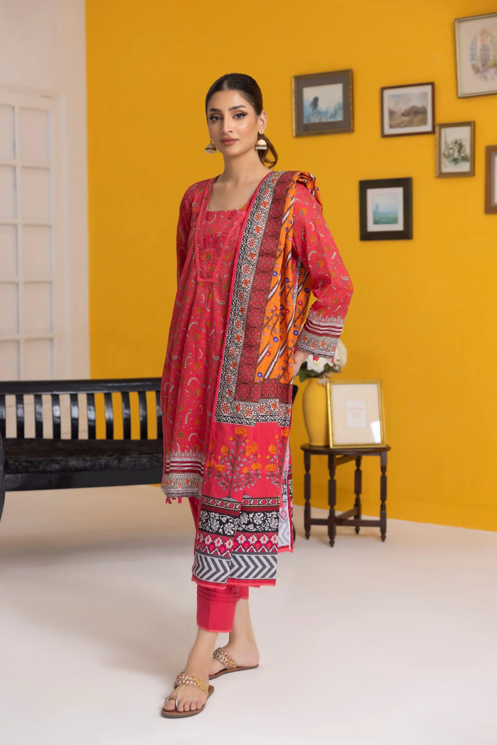 Regalia Salina Vol-25 Unstitched Digital Printed Lawn 3Pc Suit S25-07