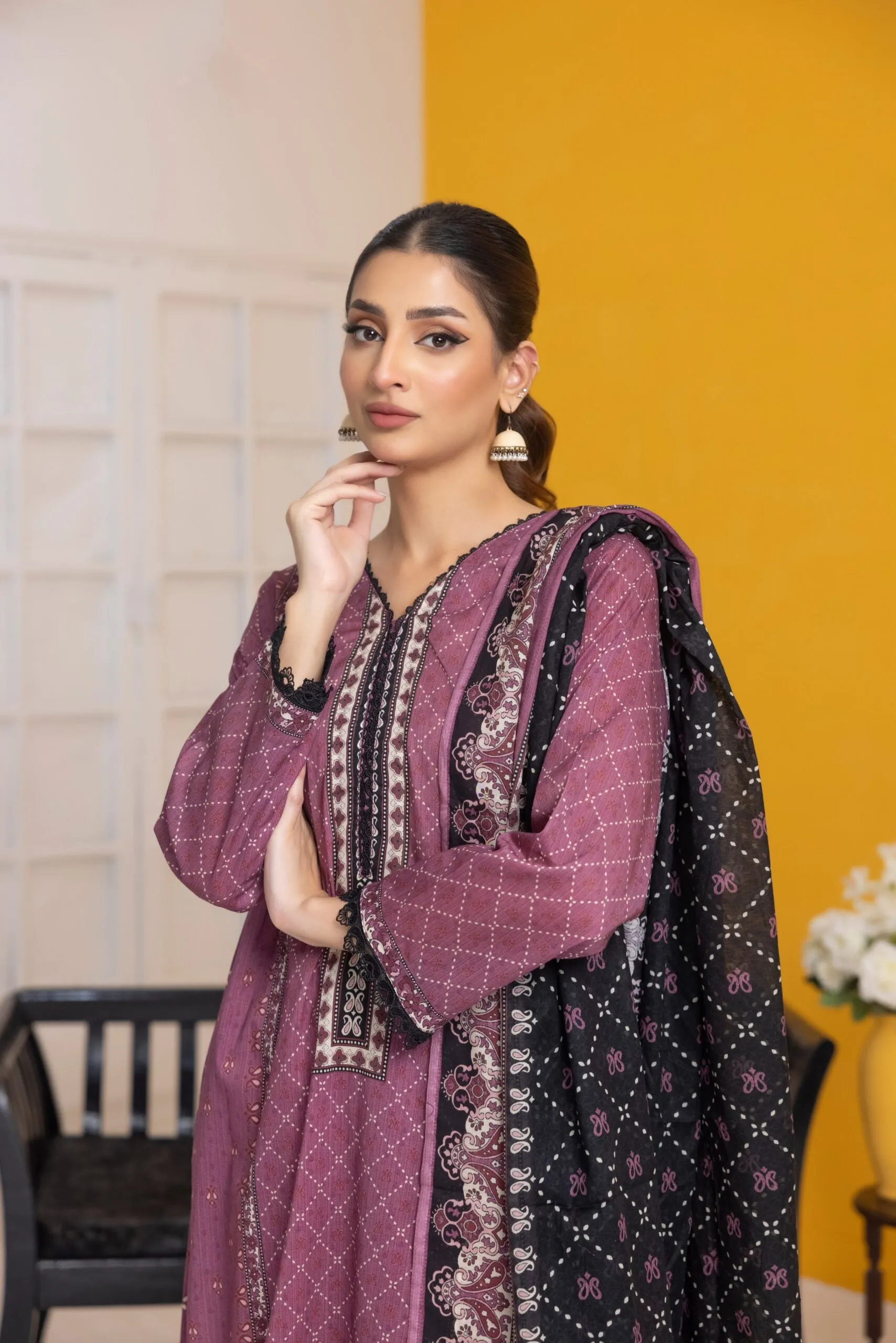 Regalia Salina Vol-25 Unstitched Digital Printed Lawn 3Pc Suit S25-08