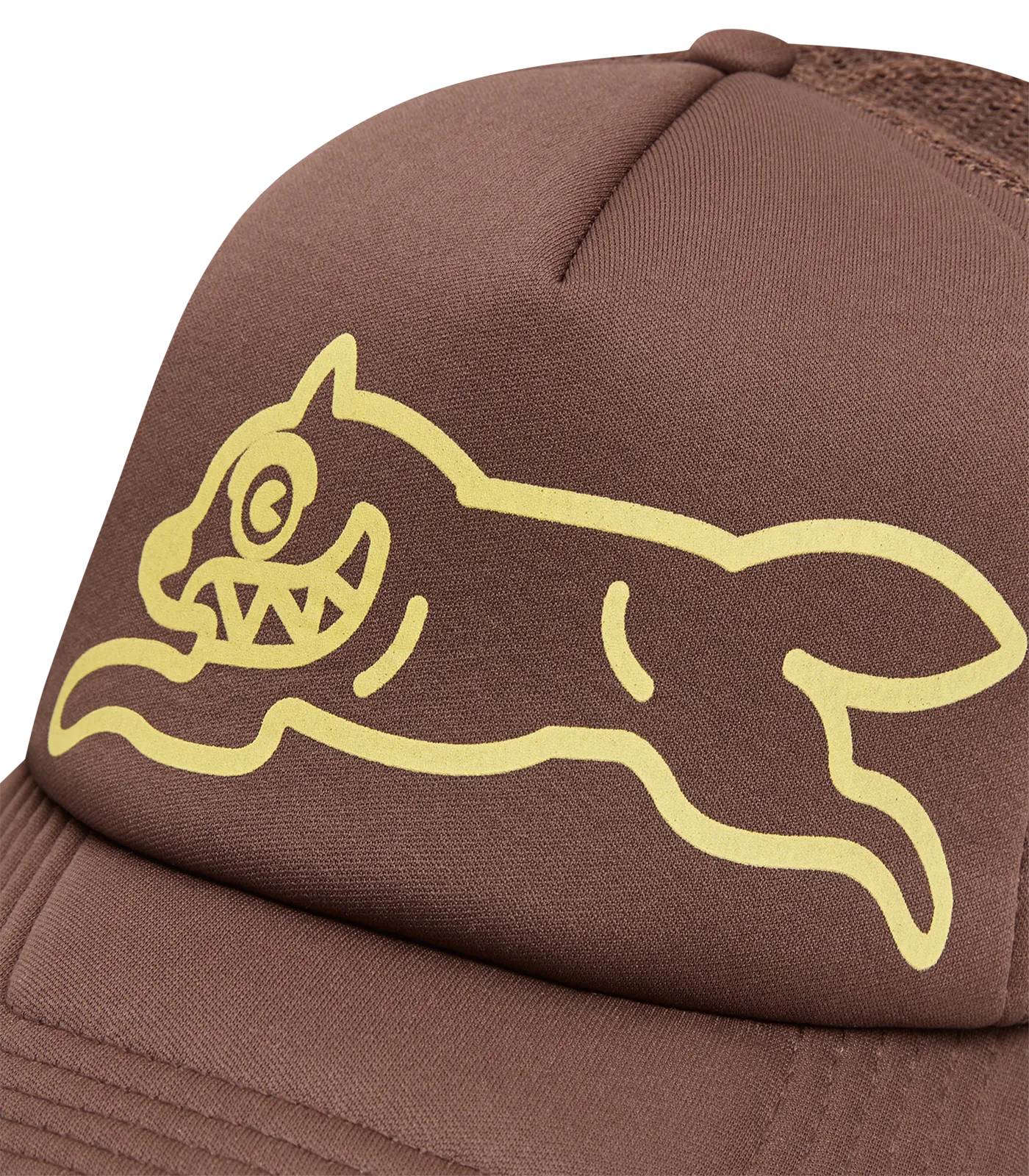 RUNNING DOG TRUCKER HAT - BROWN