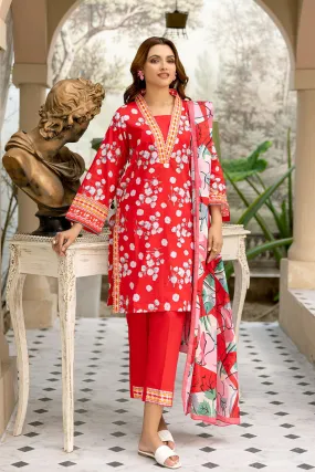 Safwa Praha Vol-01 Fine Digital Printed Lawn Unstitched 3Pc Suit SPH-02