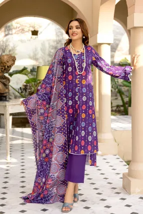 Safwa Praha Vol-01 Fine Digital Printed Lawn Unstitched 3Pc Suit SPH-04