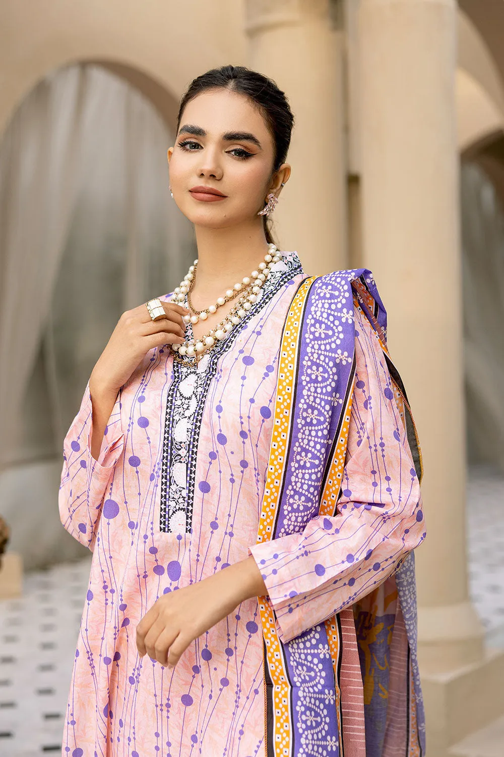 Safwa Praha Vol-01 Fine Digital Printed Lawn Unstitched 3Pc Suit SPH-07