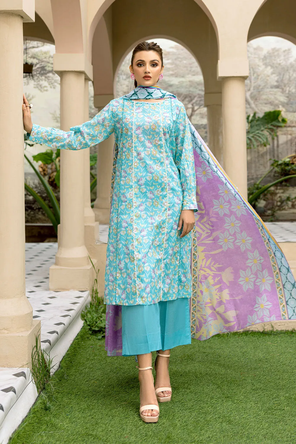 Safwa Praha Vol-01 Fine Digital Printed Lawn Unstitched 3Pc Suit SPH-09