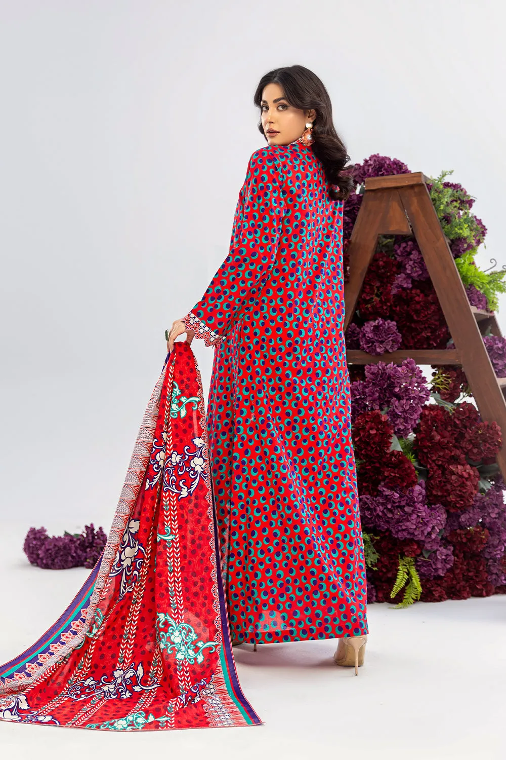 Safwa Praha Vol-06 Digital Printed Lawn Unstitched 3Pc Suit SPH-56