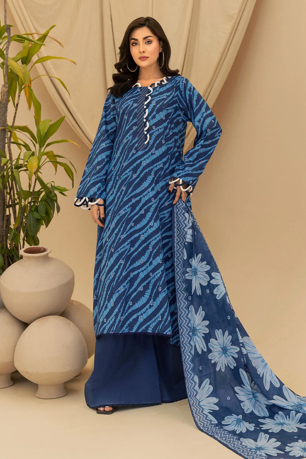 Safwa Safron Vol-02 Fine Digital Printed Lawn Unstitched 3Pc Suit SAF-14