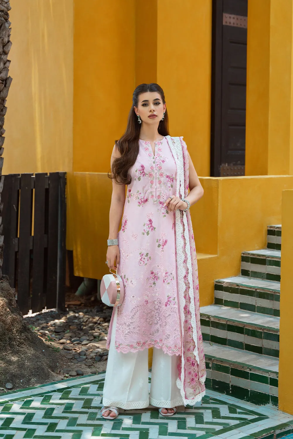 Saira Rizwan Embroidered Lawn Unstitched 3Pc Suit SRLL2-24-12 Nadin