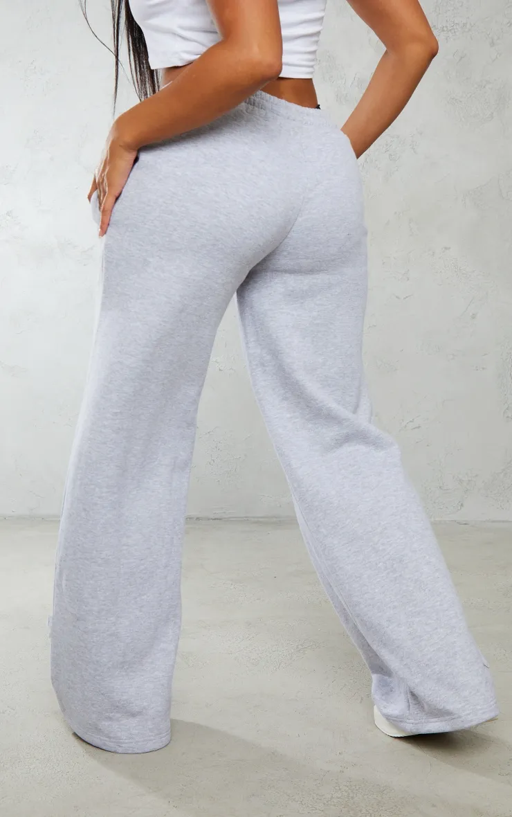 Shape Grey Marl Ruched Waist Wide Leg Joggers