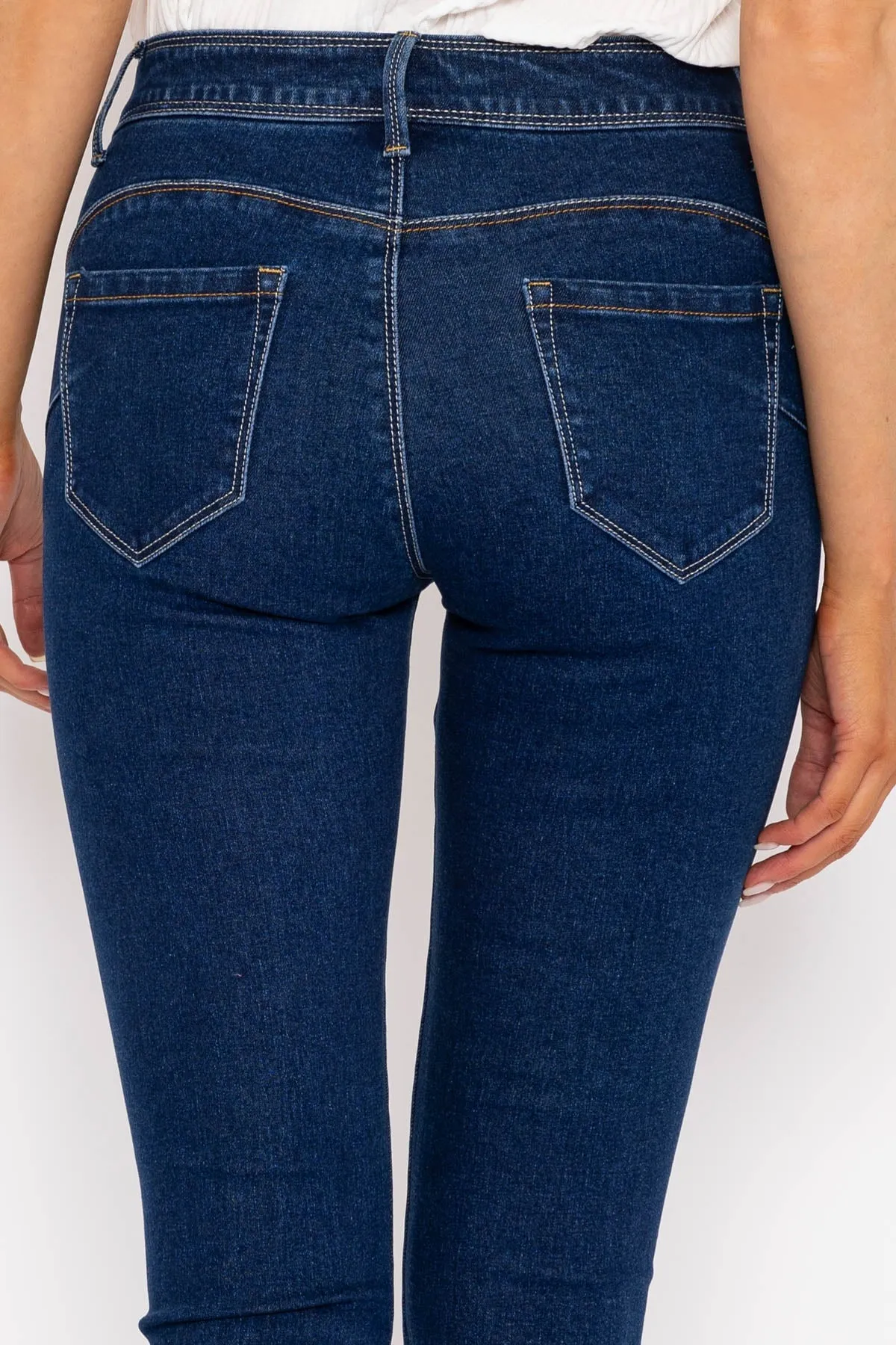 Short Zip Denim Jeans