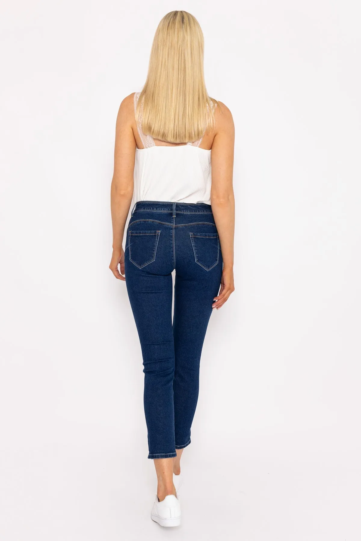 Short Zip Denim Jeans