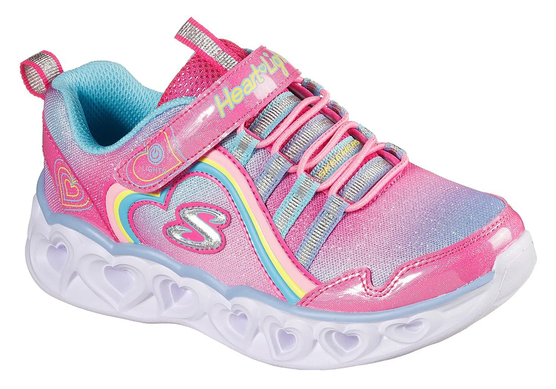 Skechers S Lights: Heart Lights - Rainbow Lux