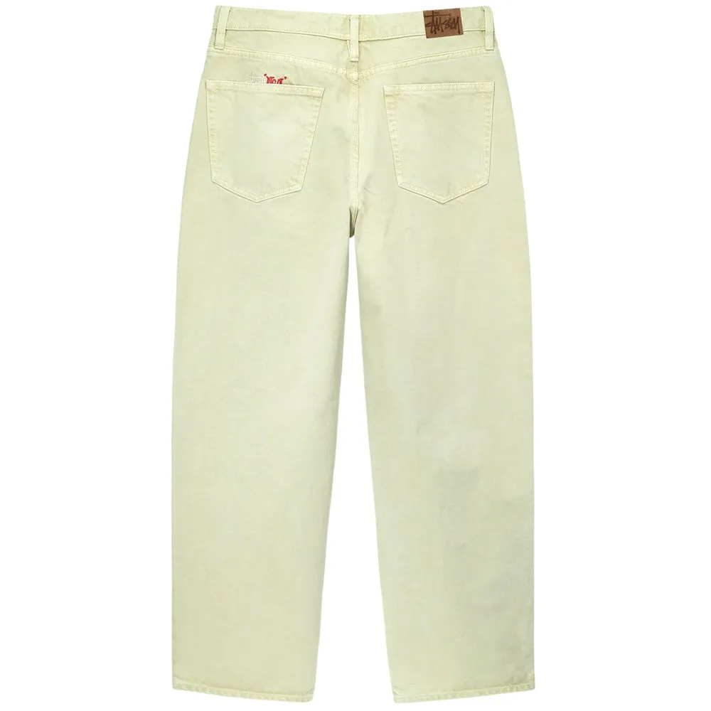 STSSY DOUBLE DYE BIG 'OL JEANS PANT // CREAM