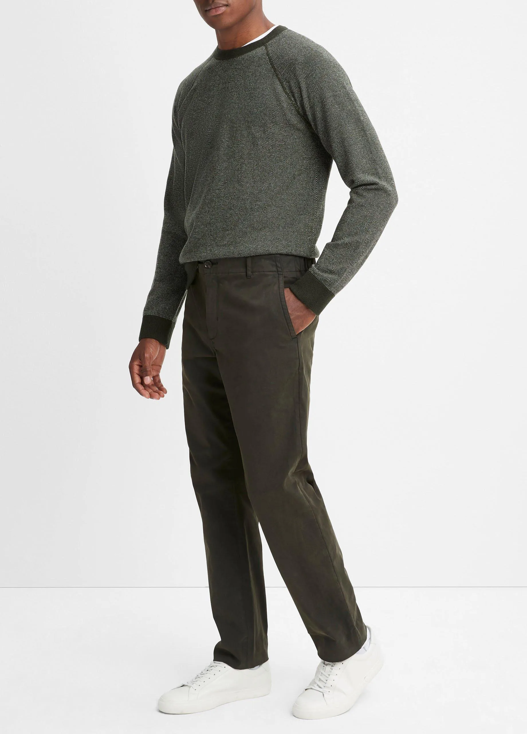 Sueded Twill Garment Dye Pant