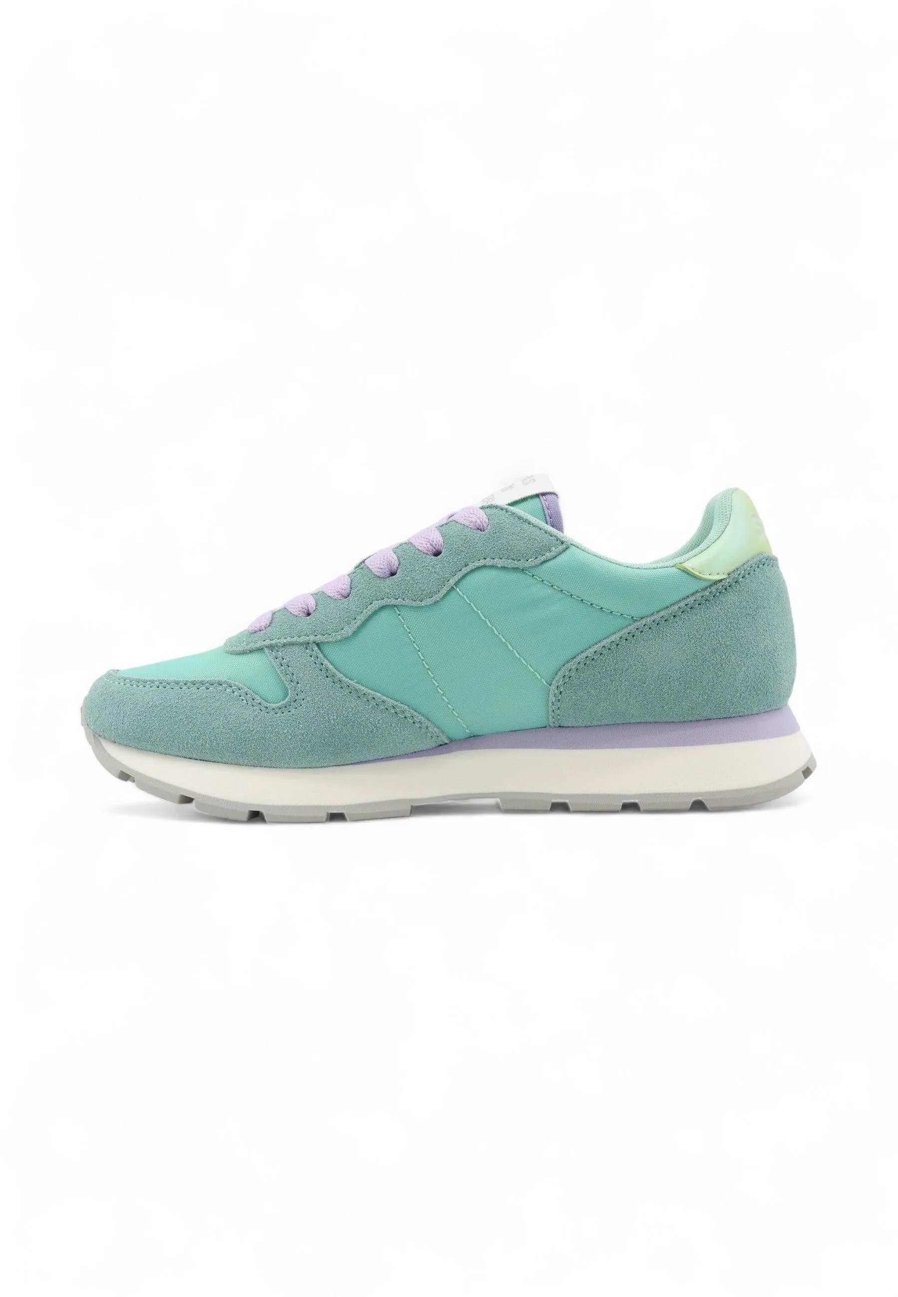 SUN68 Ally Solid Nylon Sneaker Donna Acqua Azzurro Z34201