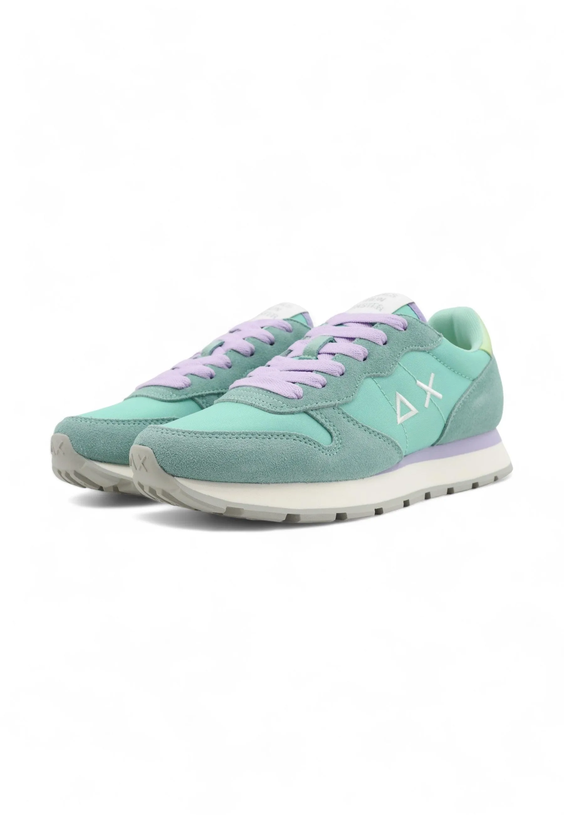 SUN68 Ally Solid Nylon Sneaker Donna Acqua Azzurro Z34201